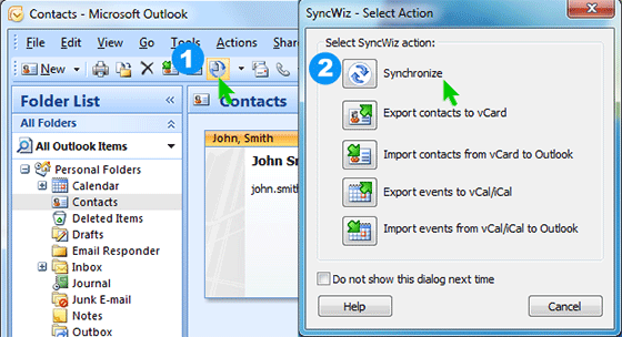 Outlook vCard converter will convert your Outlook contacts.