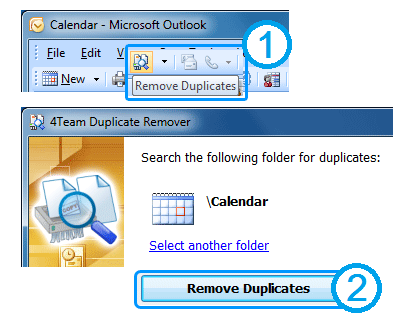 Merge or remove Outlook duplicates in 1 click.